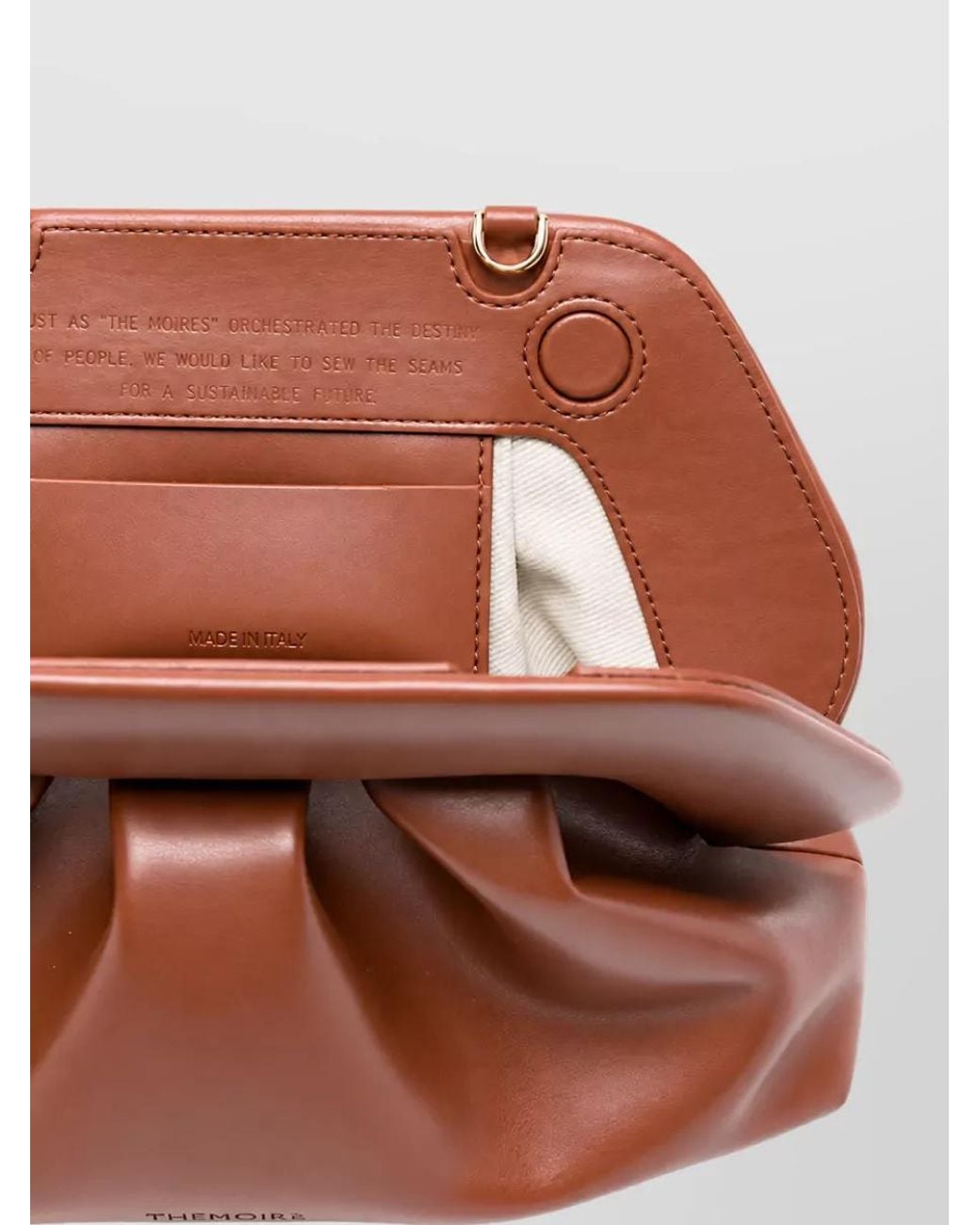 THEMOIRÈ Brown Bios Medium Clutch Bag