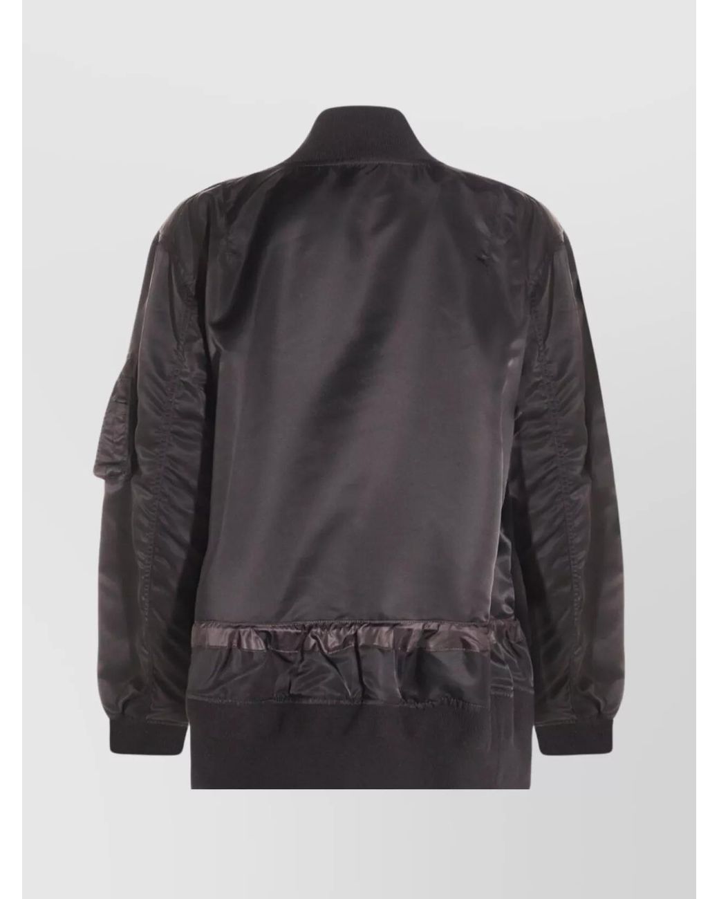 Sacai Black Nylon Bomber Jacket