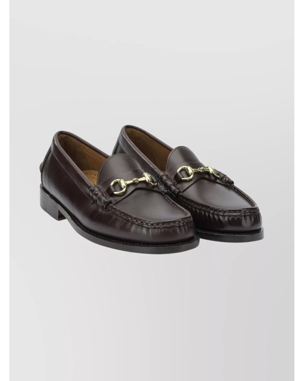 Sebago Brown Leather Loafers for men