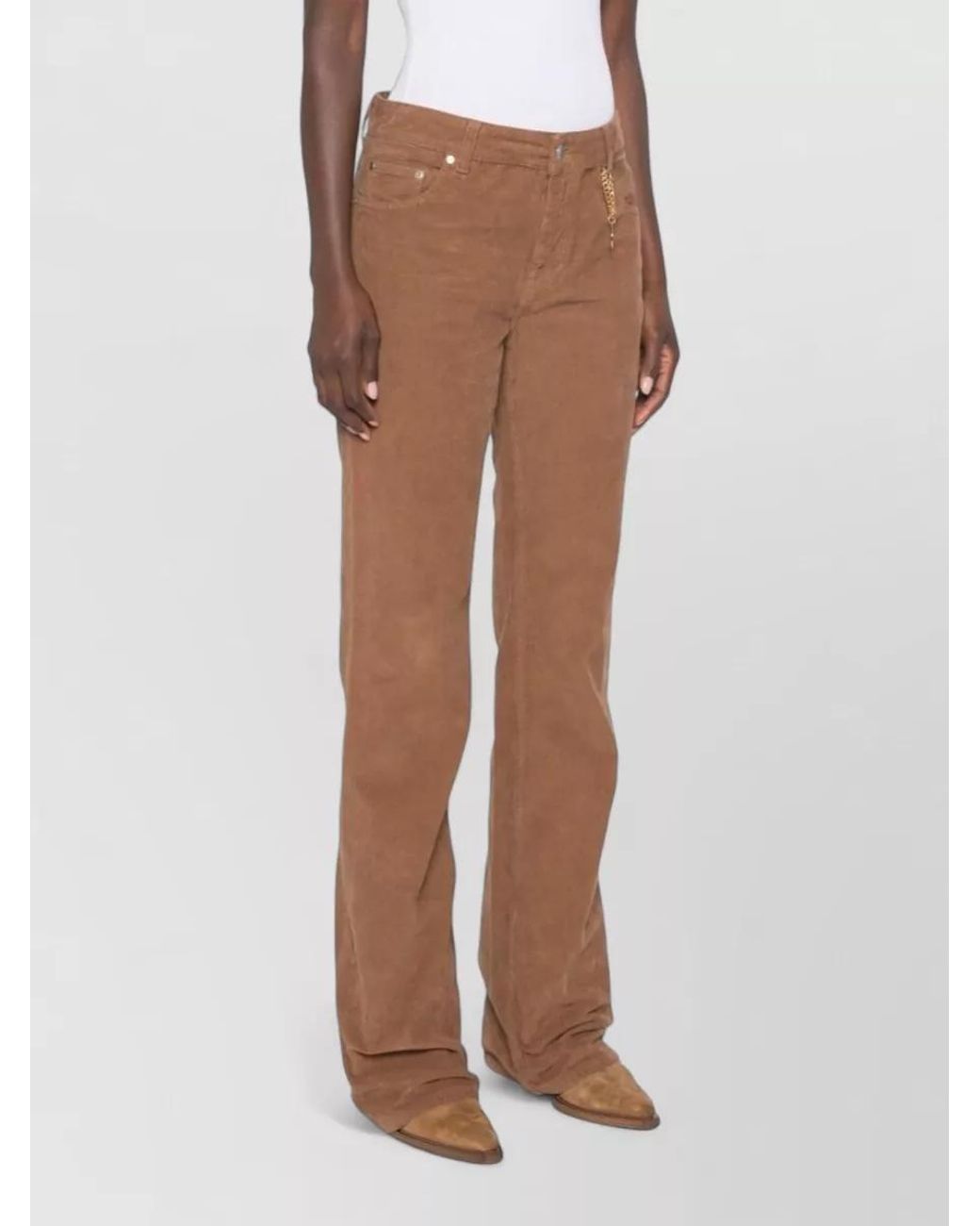 Stella McCartney Brown Corduroy Flared Jeans