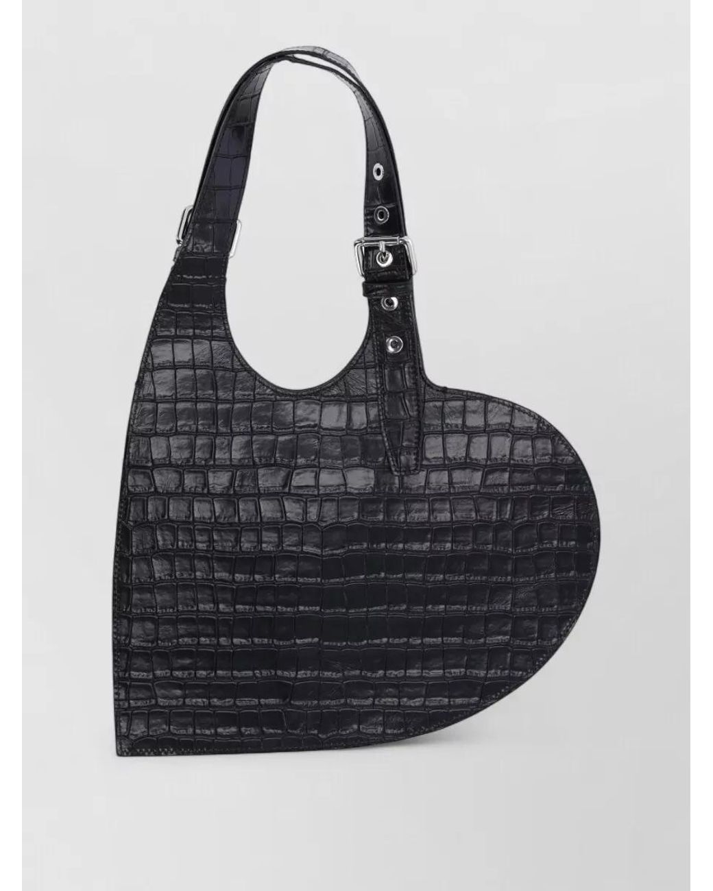 Coperni Black Heart Leather Shoulder Bag