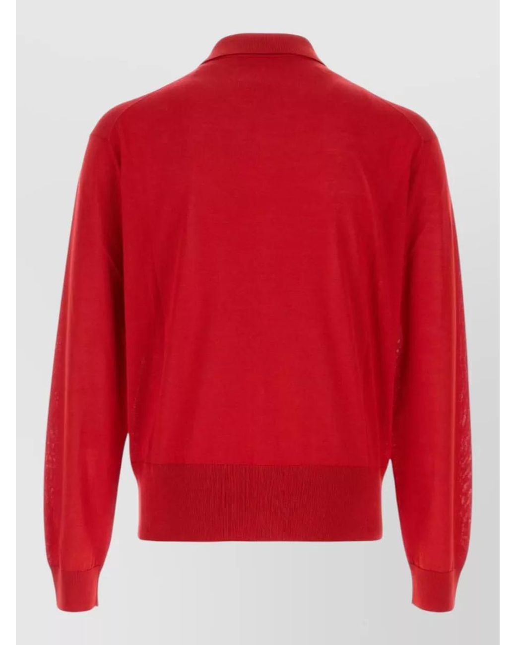 Versace Red Silk Cardigan for men