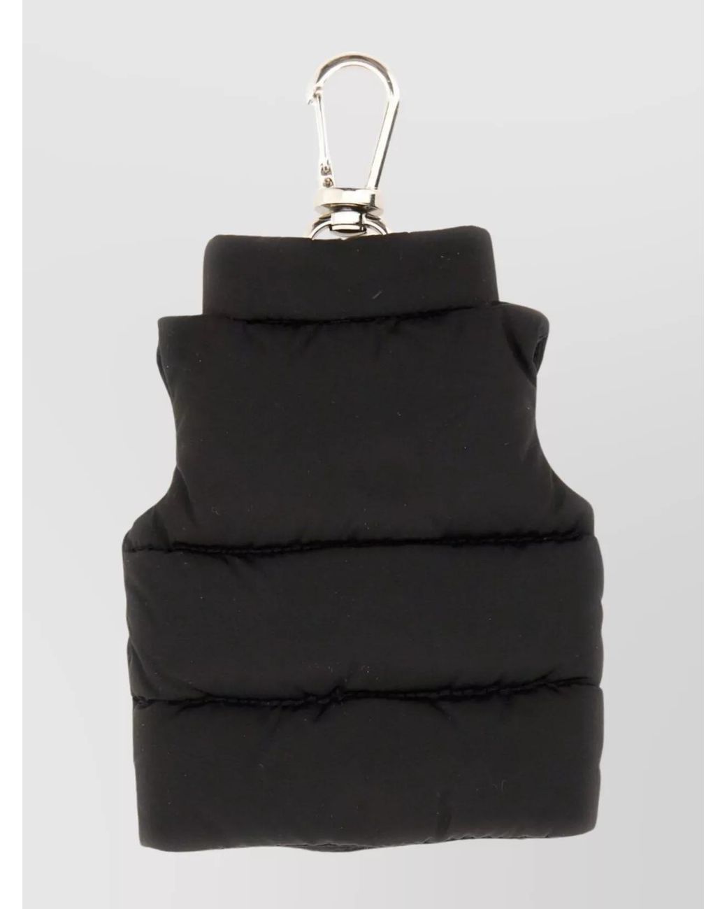 Moncler Black Vest Keychain for men