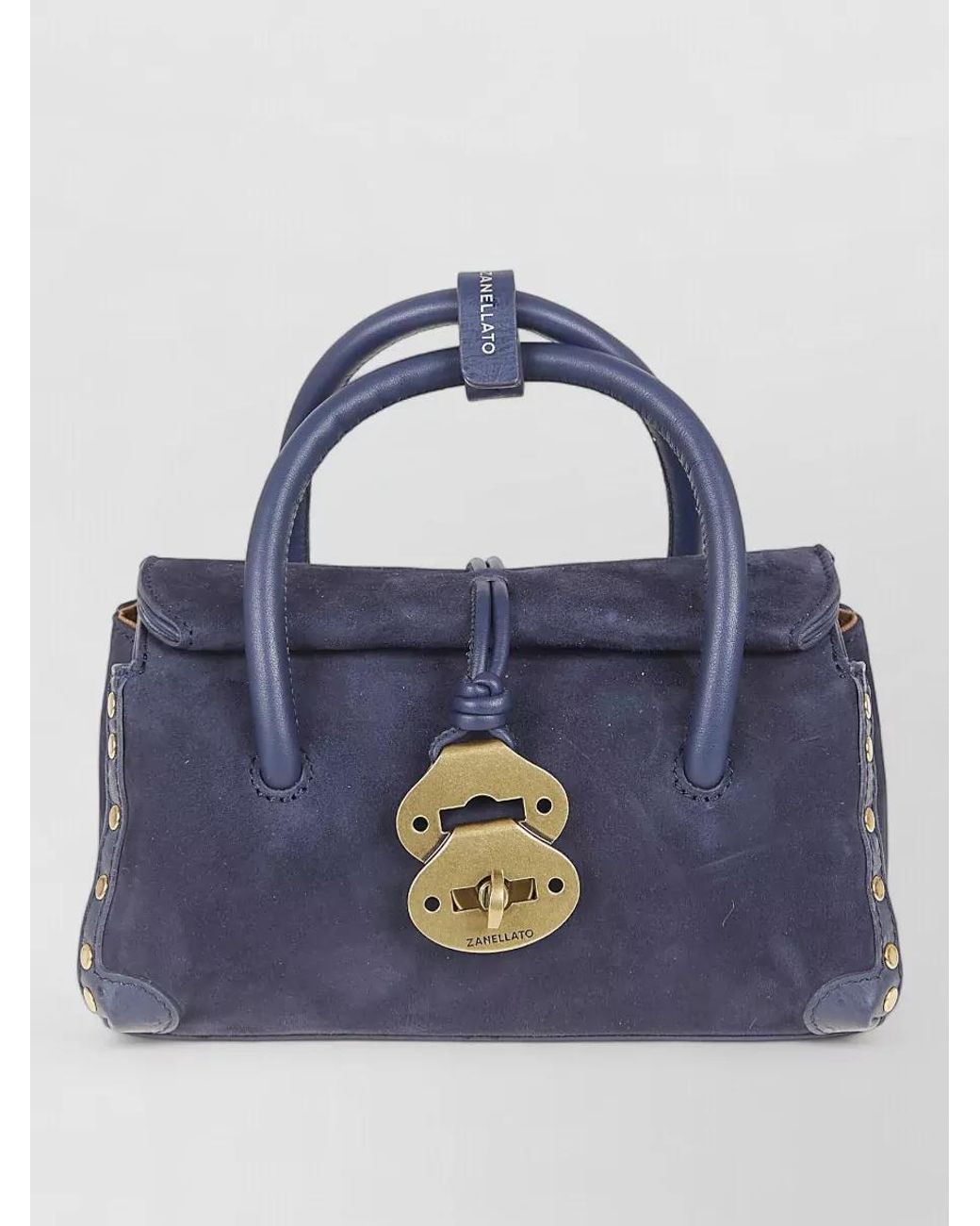 Zanellato Blue Leather Shoulder Bag