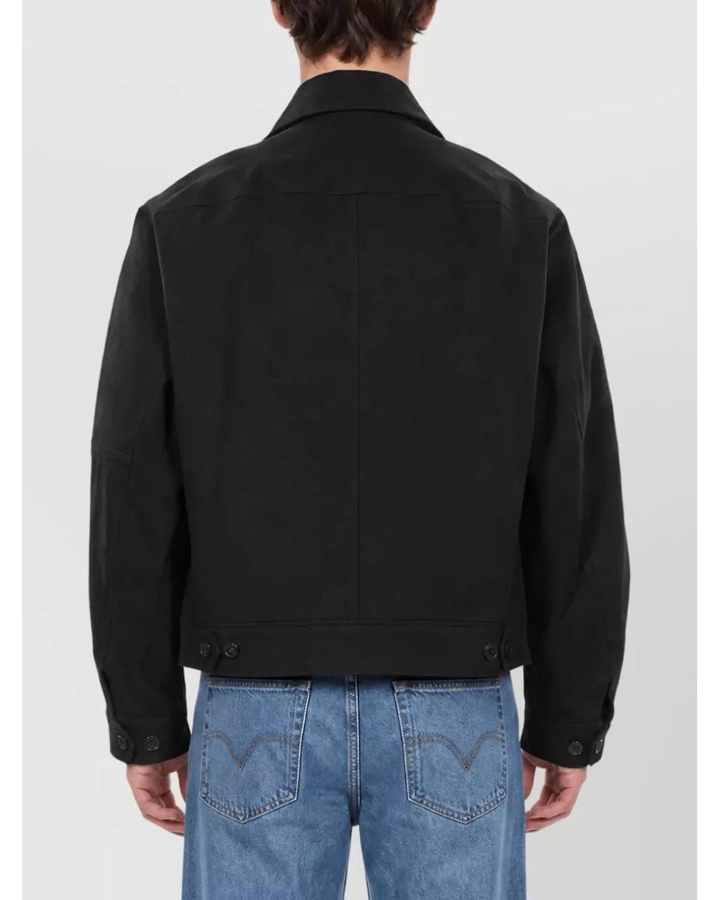 Dries Van Noten Black Single-Breasted Coat for men