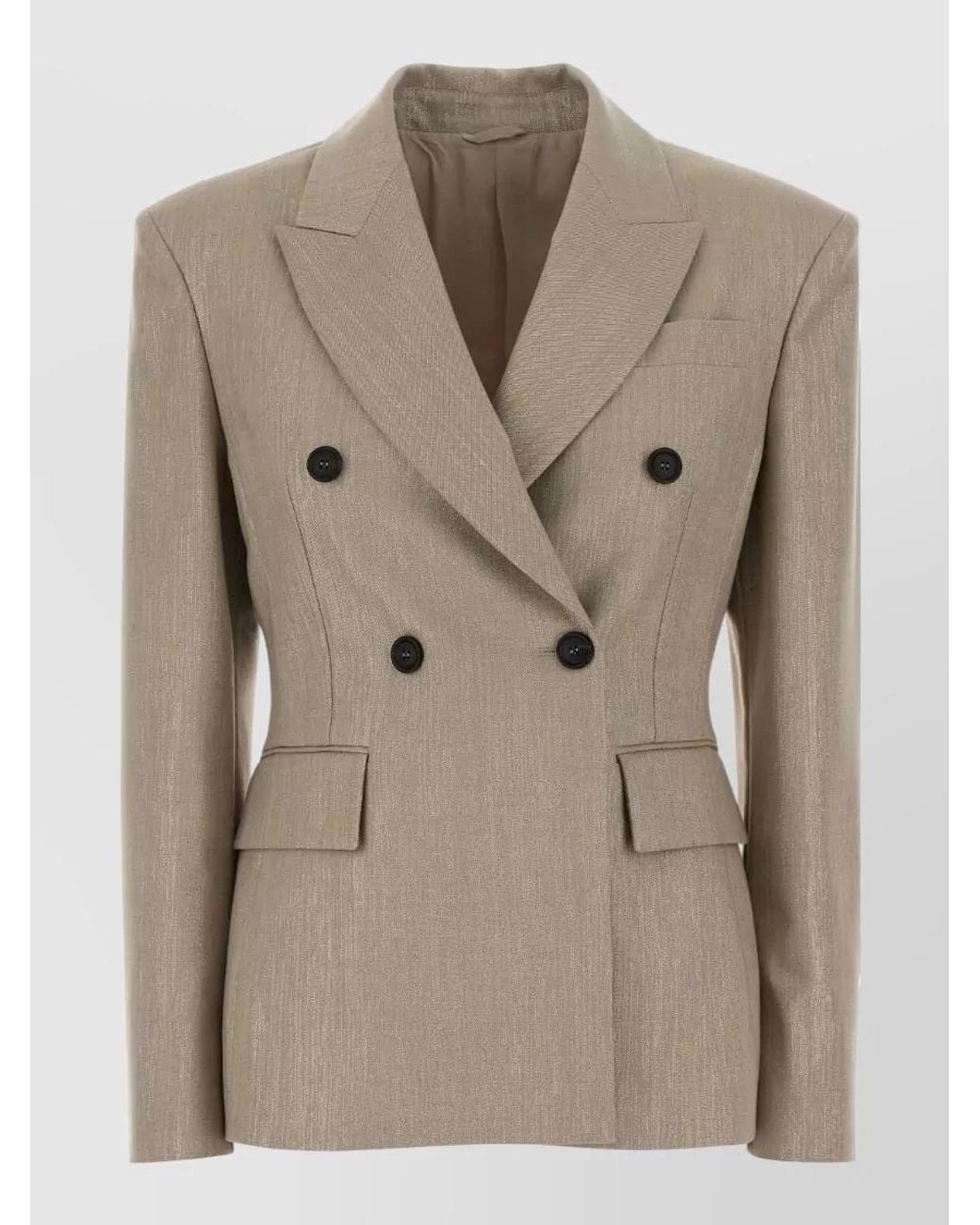 Brunello Cucinelli Natural Twill Blazer