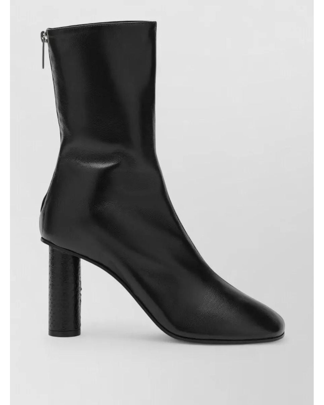 Paris Texas Black Leather Knee-High Boots