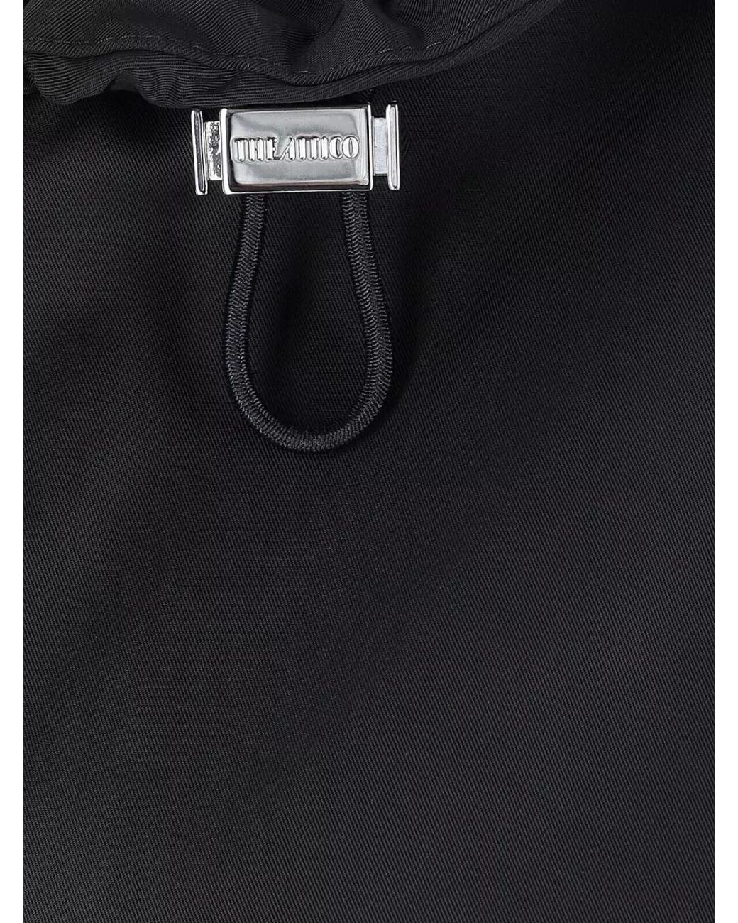 The Attico Black Bomber Jacket