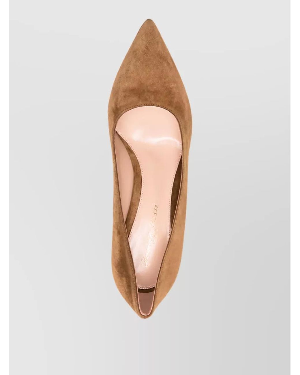 Gianvito Rossi Brown Suede Pointed-Toe Pumps
