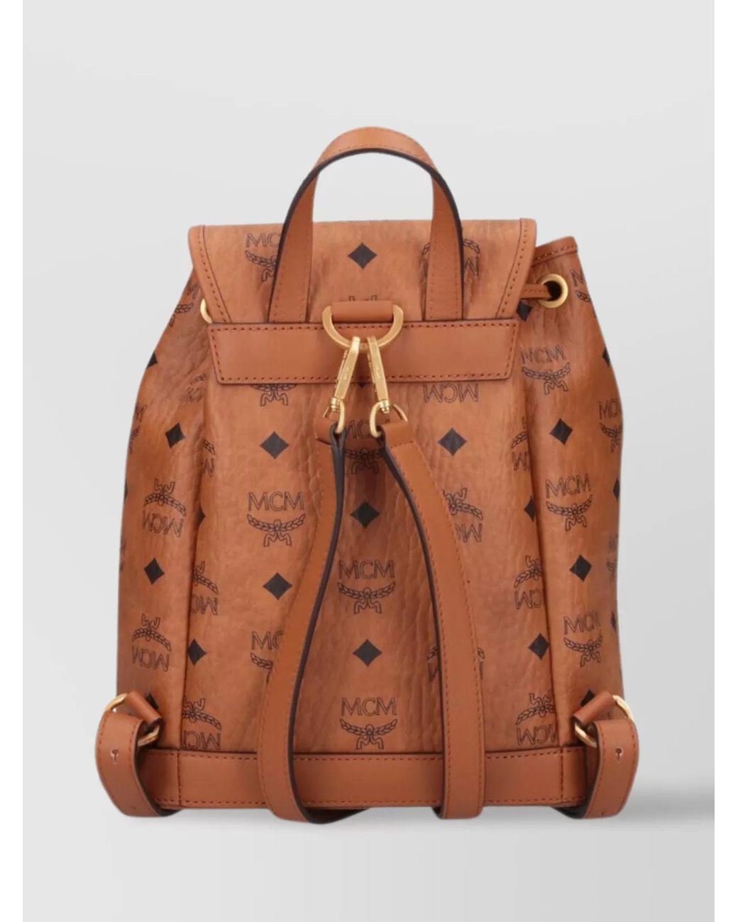 MCM Brown Aren Mini Backpack