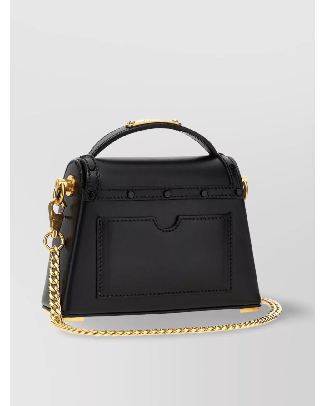 Balmain Black B-Buzz Small Leather Crossbody Bag