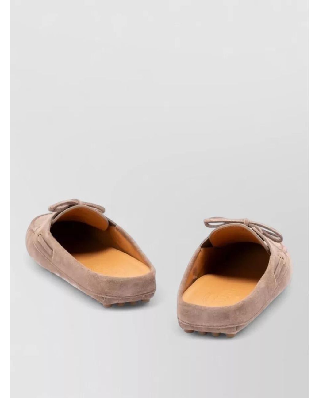 Tod's Multicolor Suede Leather Sabot Loafers