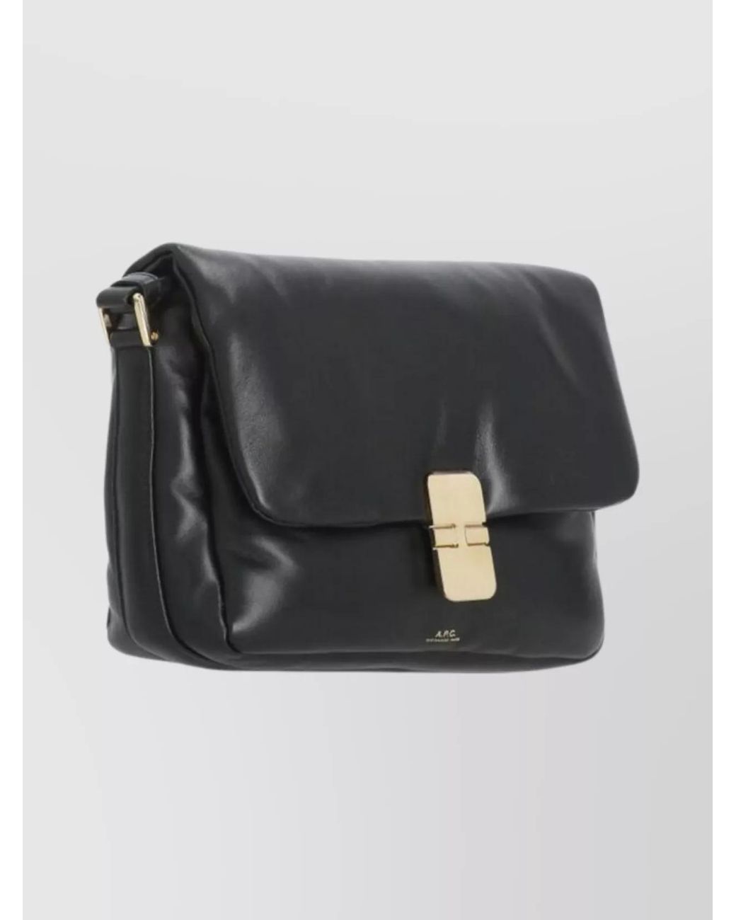 A.P.C. Black Grace Small Leather Shoulder Bag