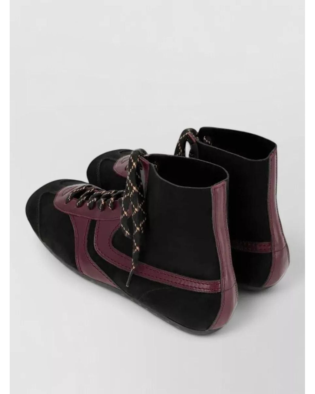 Dries Van Noten Black Suede High-Top Sneakers for men