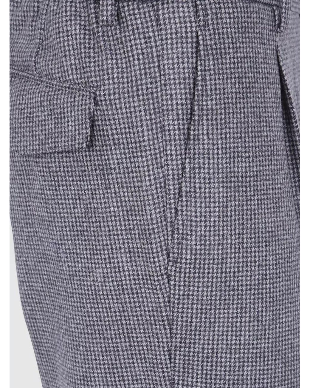 Barba Napoli Gray Virgin Wool Chino Shorts for men