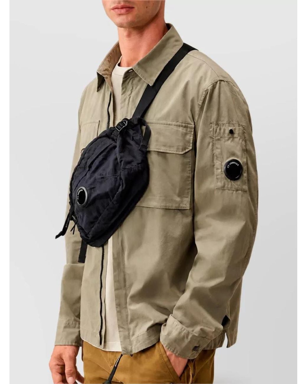C P Company Natural Belt Bag for men