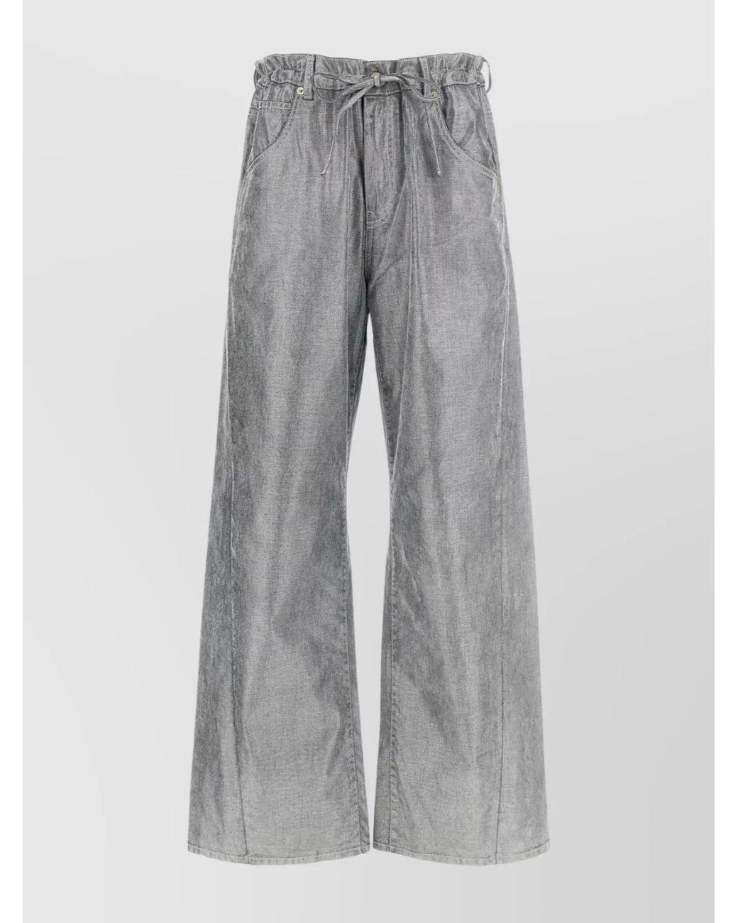 DARKPARK Gray Denim Wide-Leg Trousers