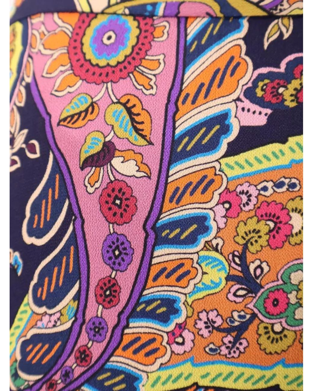 Etro White Printed Wrap Skirt