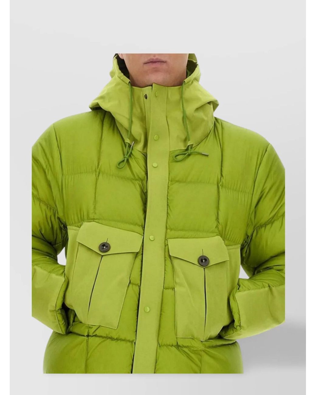 C P Company Green Tempest Combo Padded Jacket for men