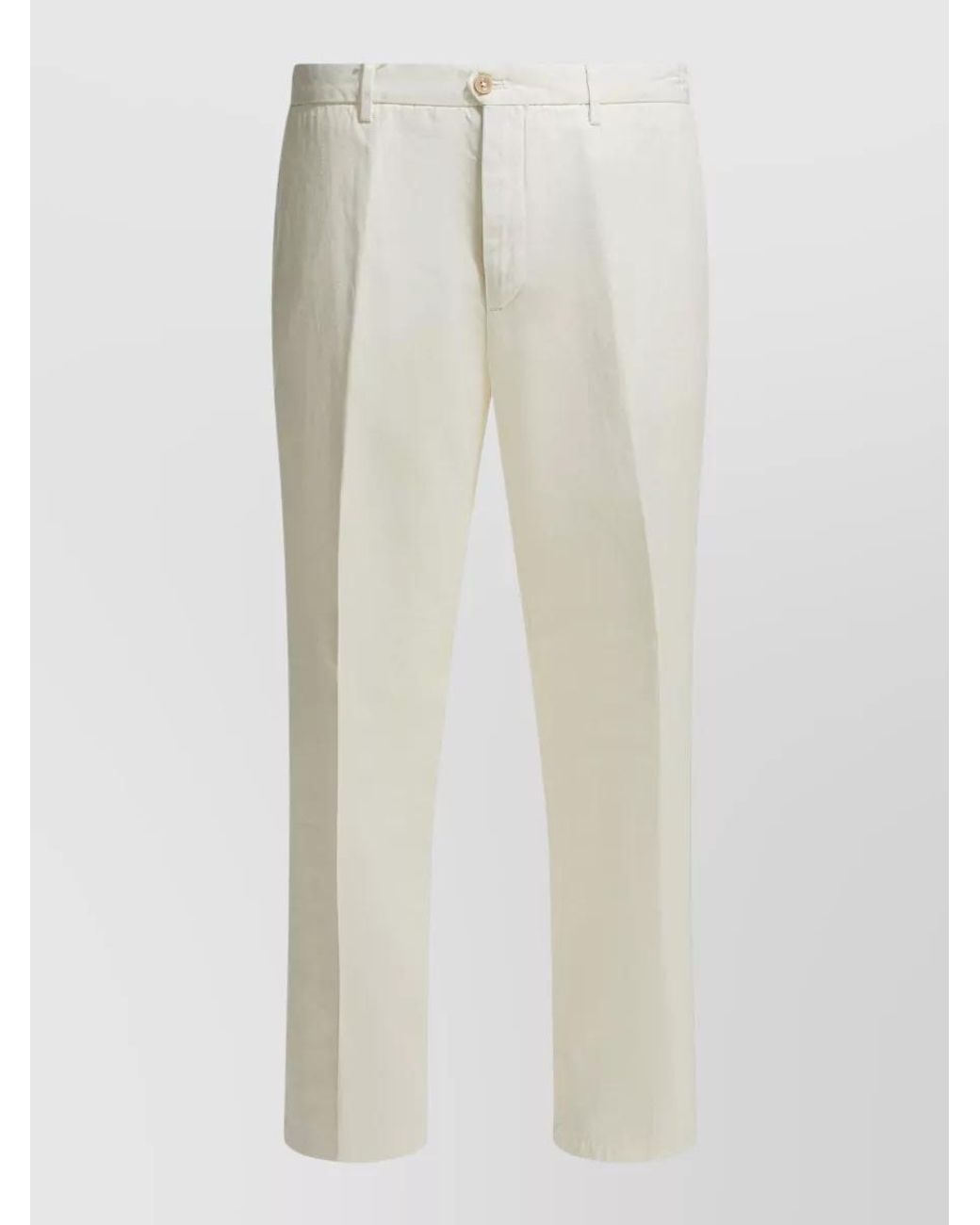 Briglia 1949 White Straight-Leg Trousers for men
