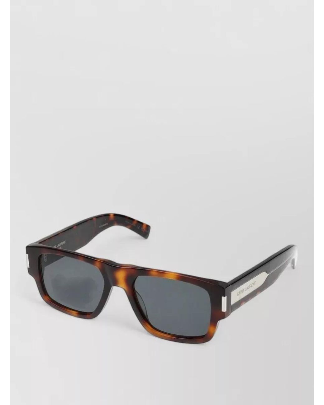 Saint Laurent Gray Acetate Sunglasses for men