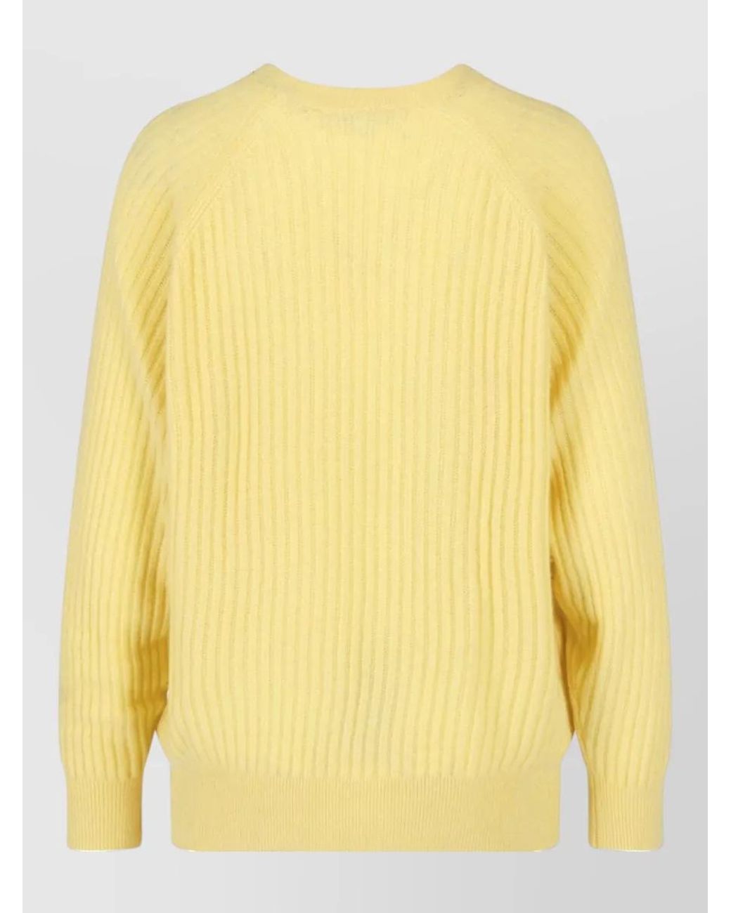 FRAME Yellow Cashmere Crewneck Sweatshirt