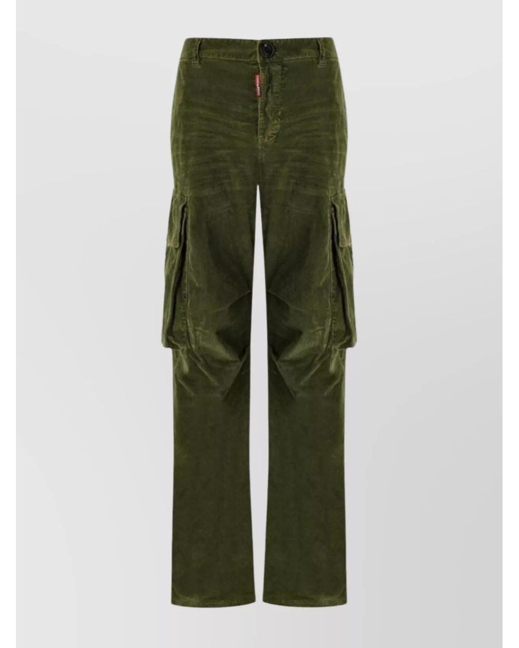DSquared² Green Wide-Leg Trousers