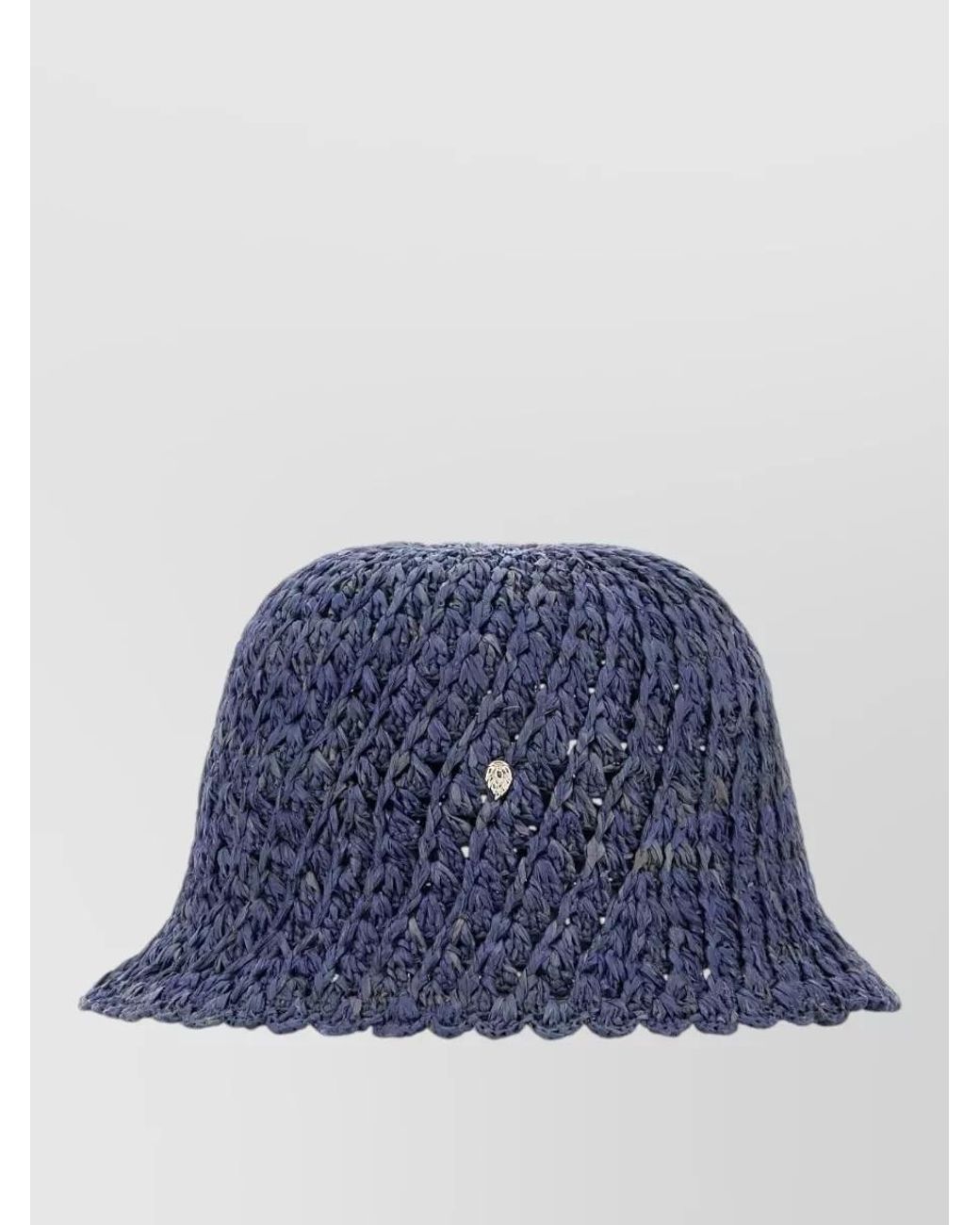 Helen Kaminski Blue Raffia Bucket Hat