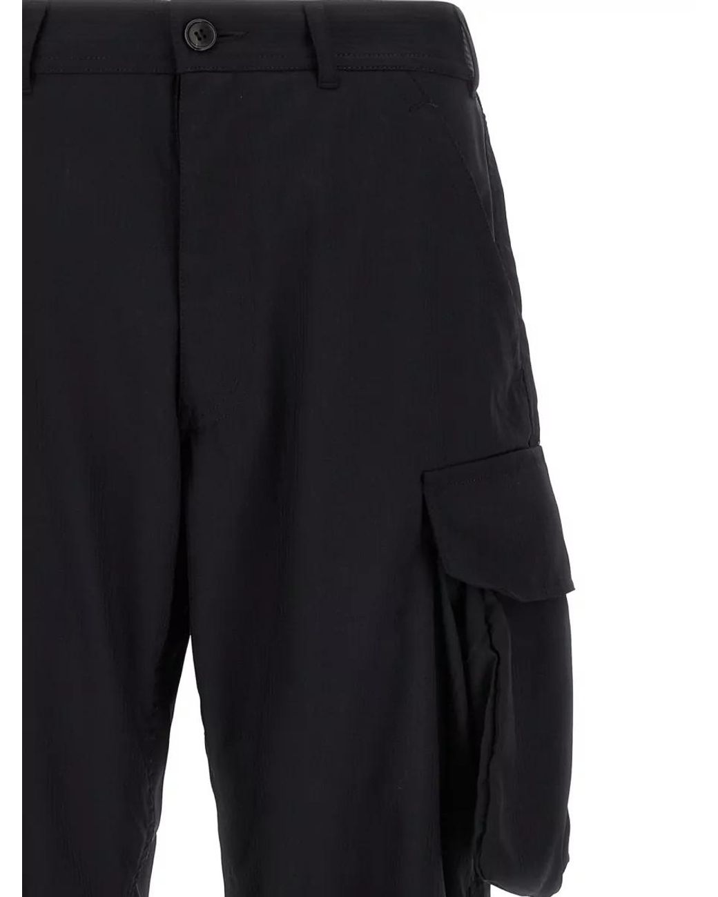 Comme des Garçons Blue Pinstriped Cargo Pants for men