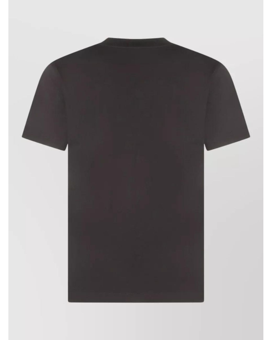 Burberry Black Cotton Regular-Fit Embroidered-Logo T-Shirt for men