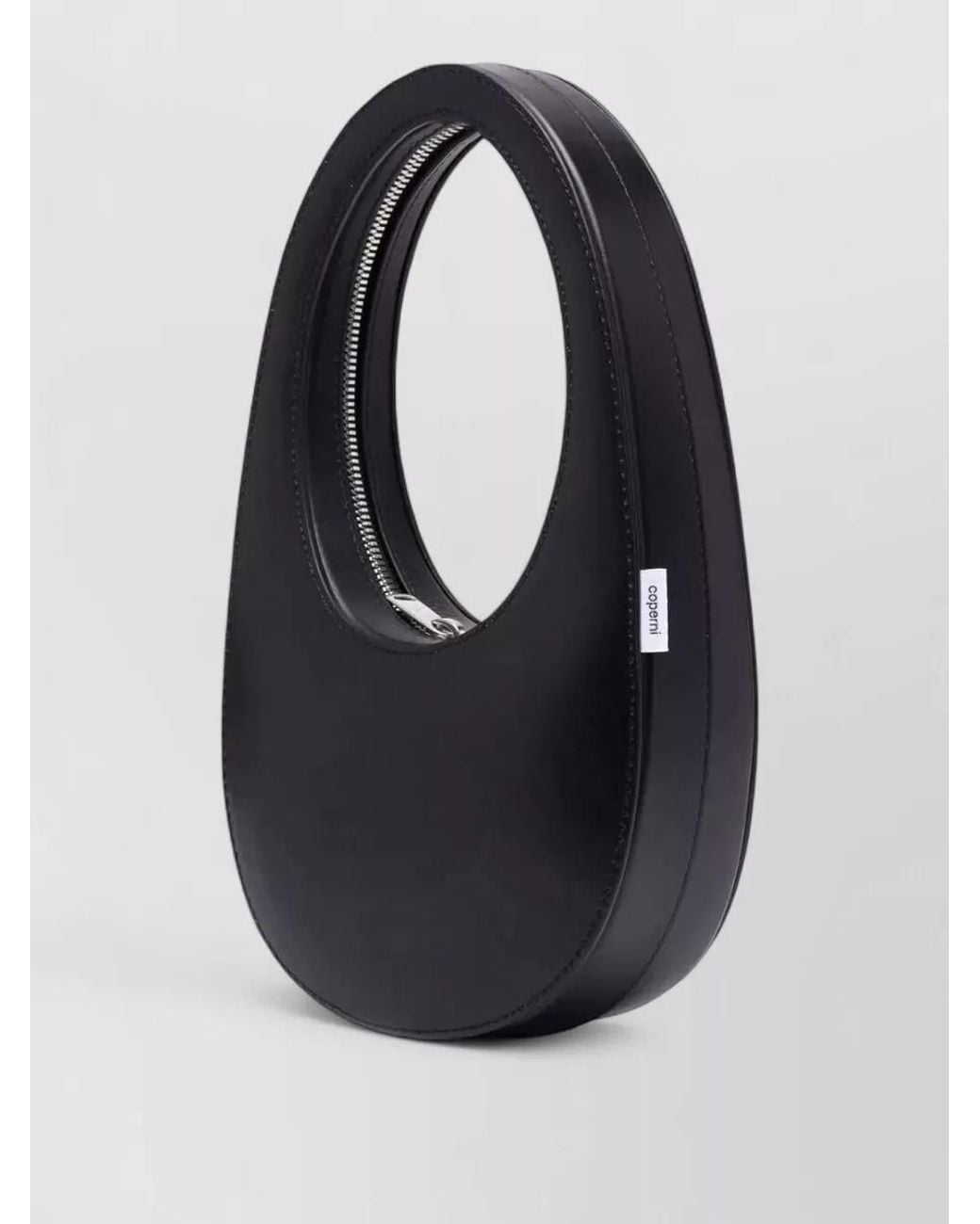 Coperni Black Swipe Leather Clutch Bag