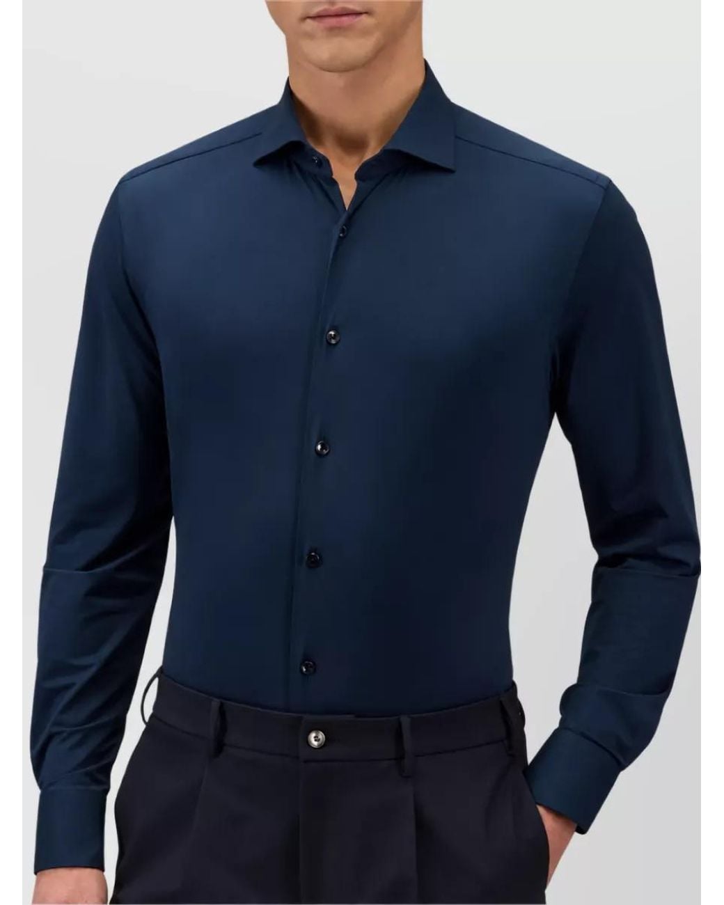 Xacus Blue Slim-Fit Shirt for men