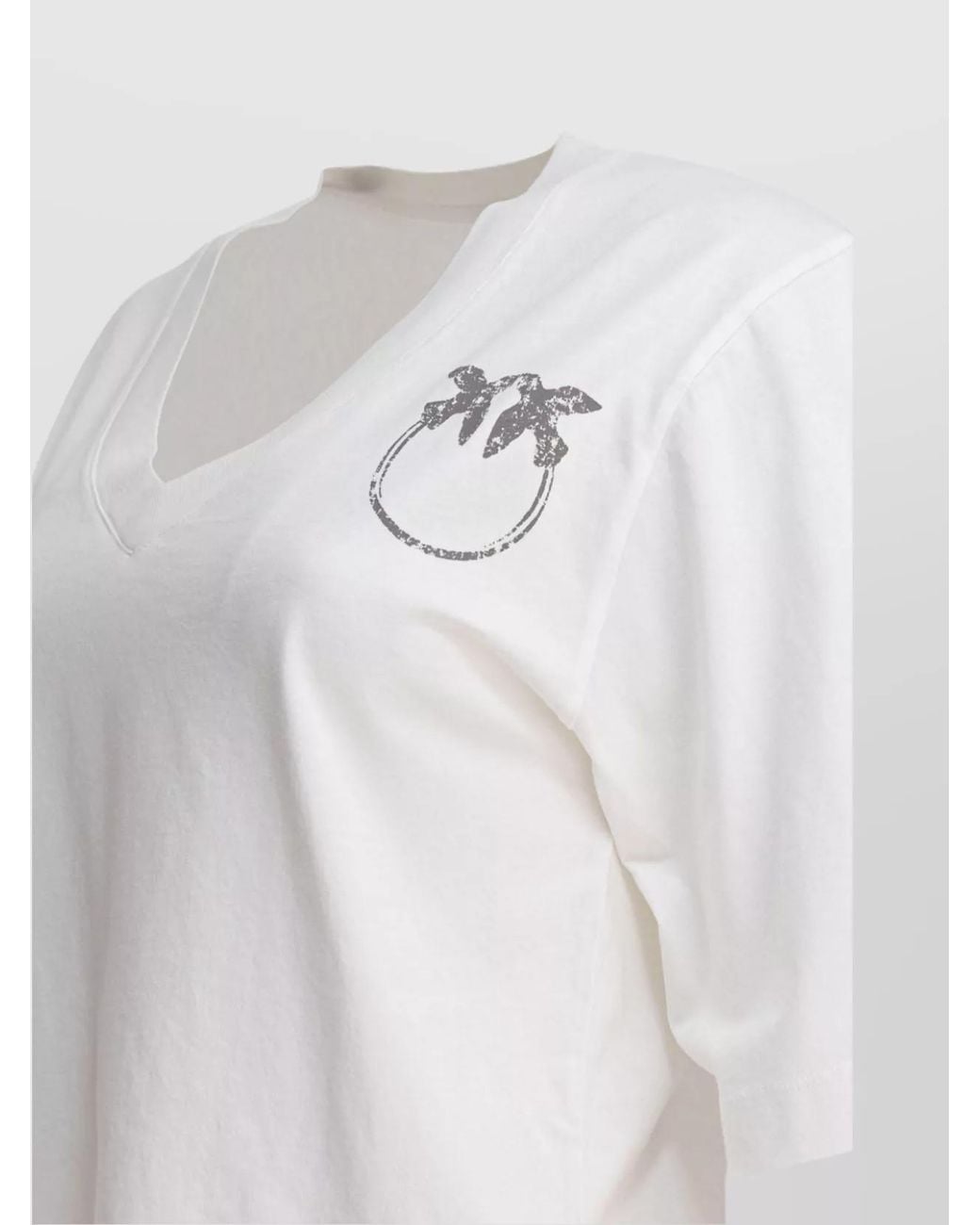 Pinko White Cotton T-Shirt