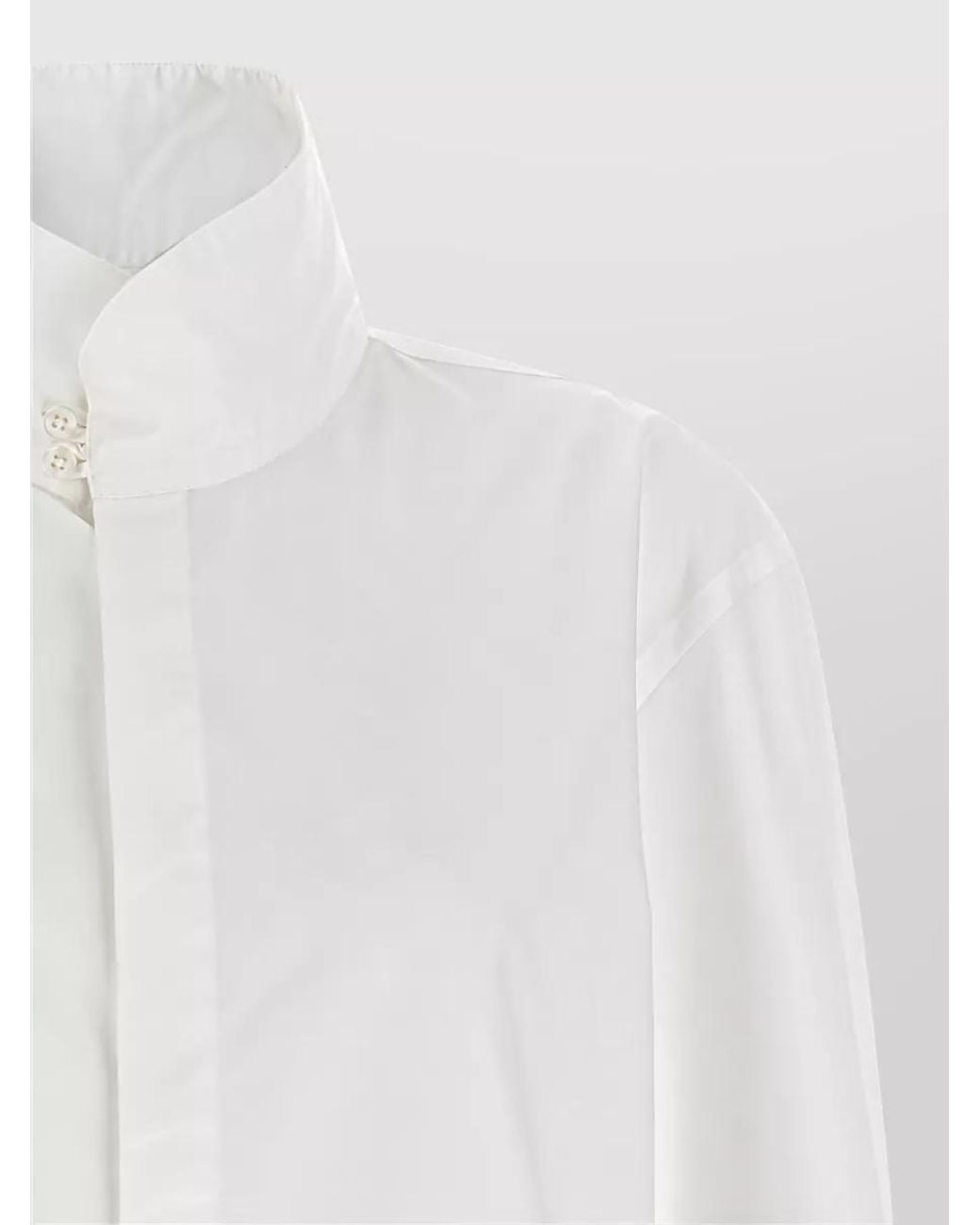 Thelatest White Cotton Long-Sleeve Shirt