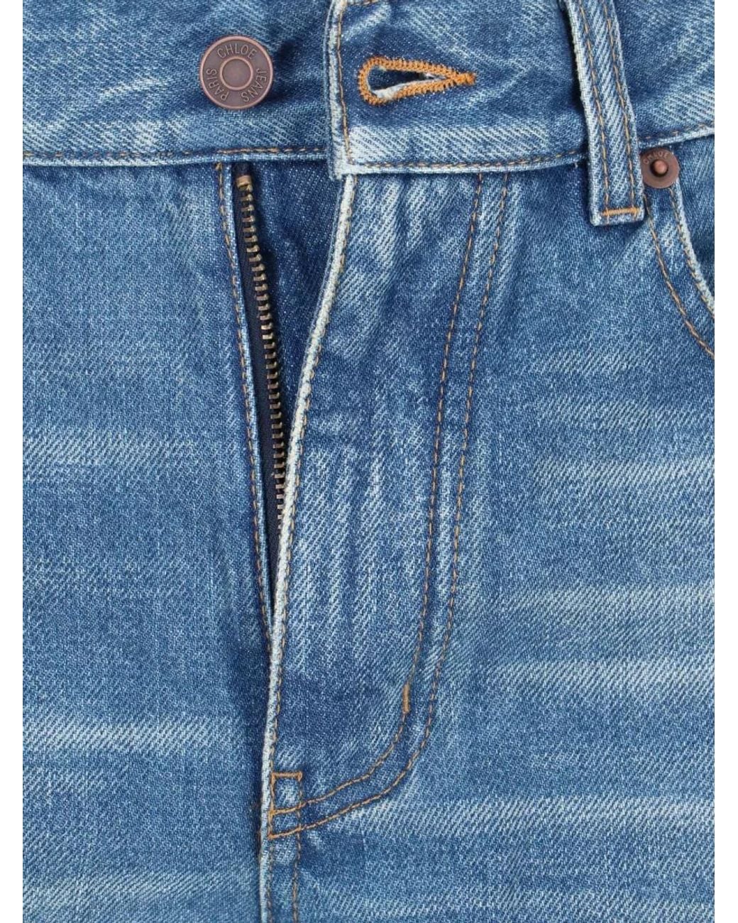 Chloé Blue Straight-Leg Trousers