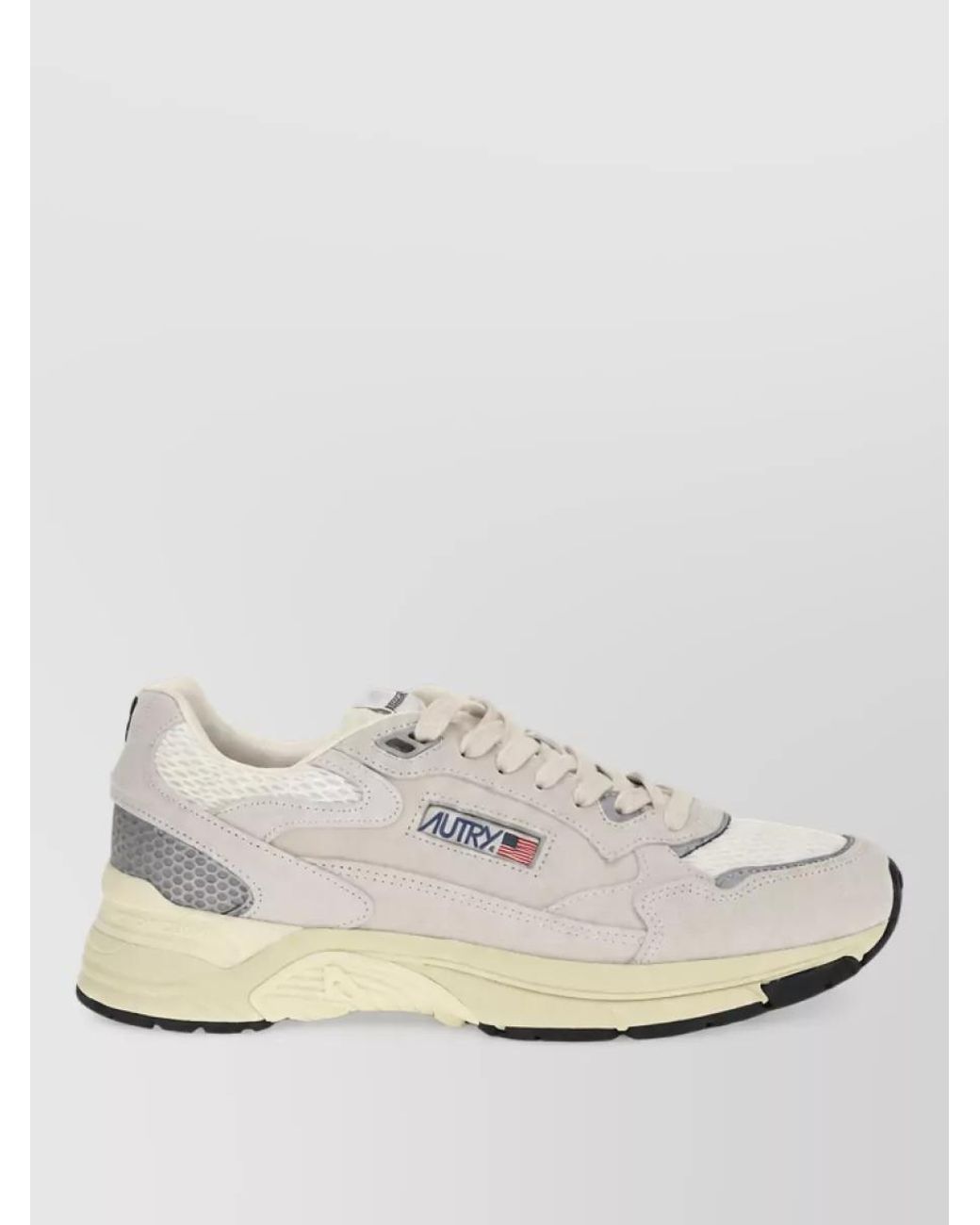 Autry White Suede Hyperway Low Sneakers for men