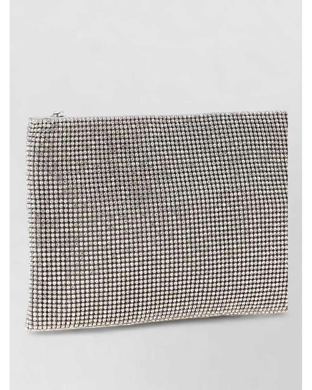 Benedetta Bruzziches Gray Crystal Clutch Bag