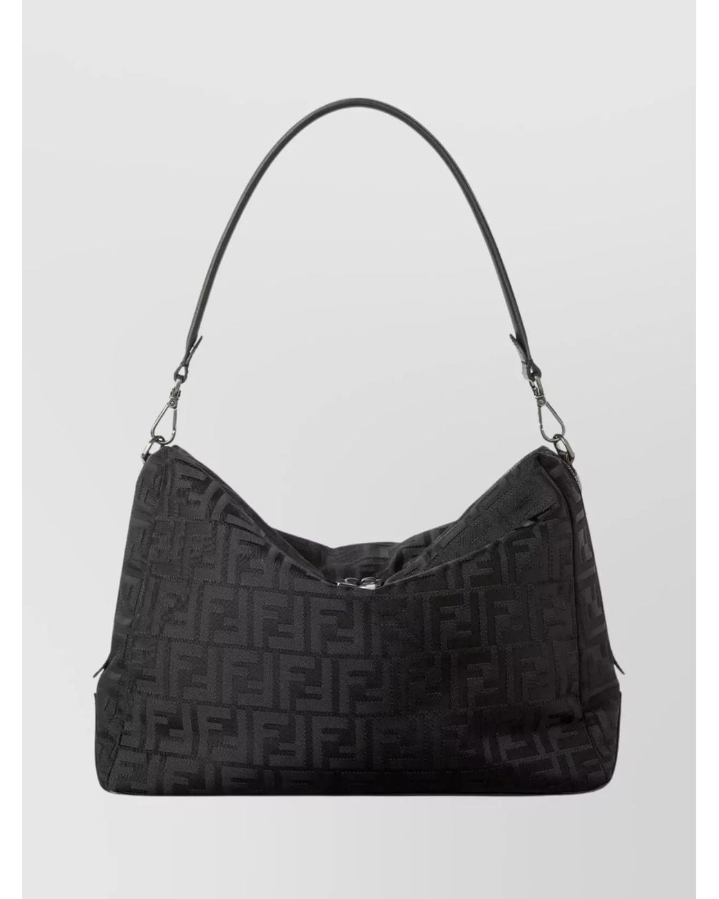 Fendi Black Lui Large Nylon Shoulder Bag