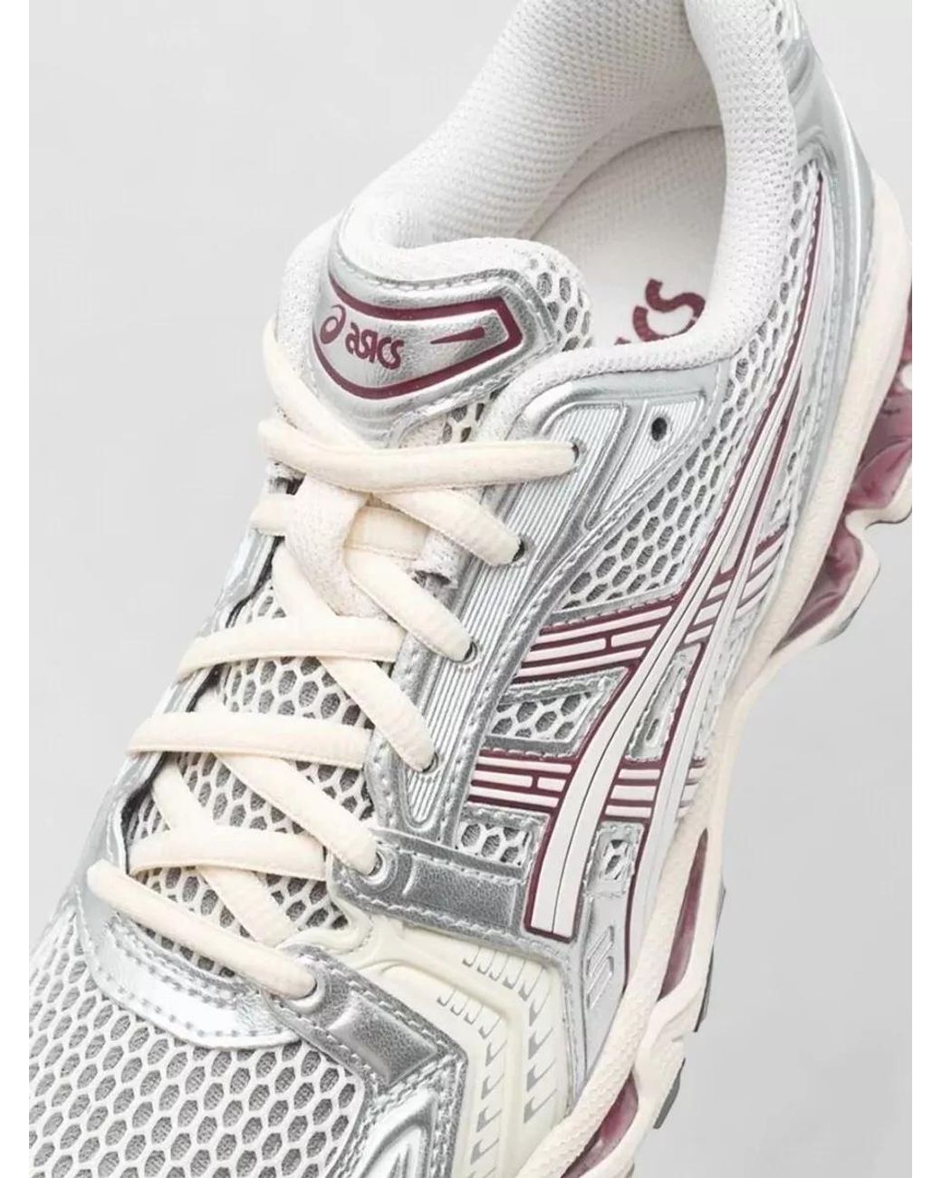 Asics White Mesh Low-Top Sneakers