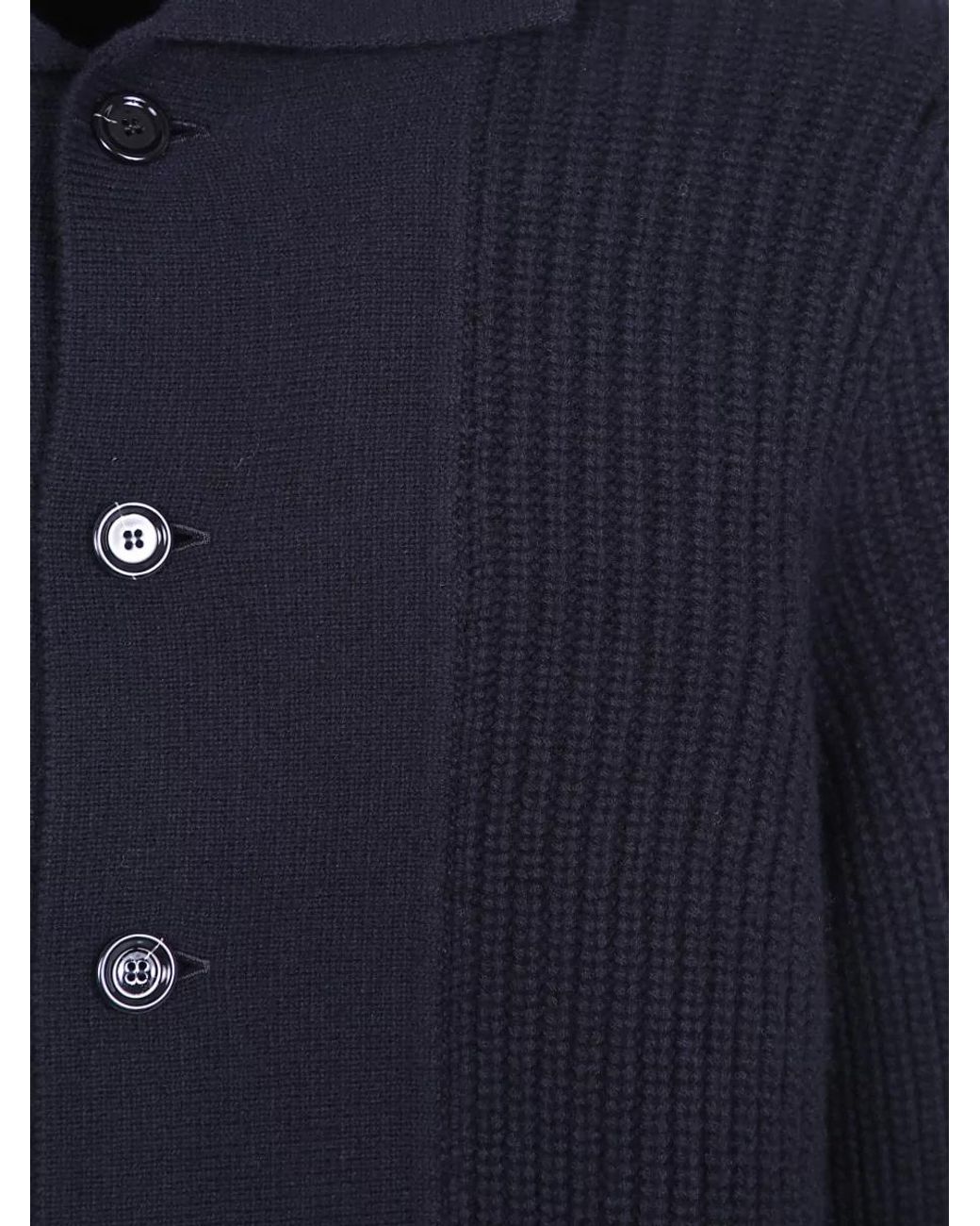 Lardini Blue Cashmere Wool Coat for men