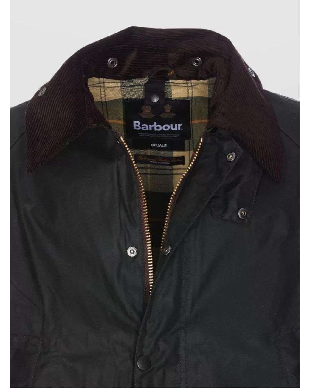 Barbour Black Waxed Cotton Relaxed-Fit Jacket for men