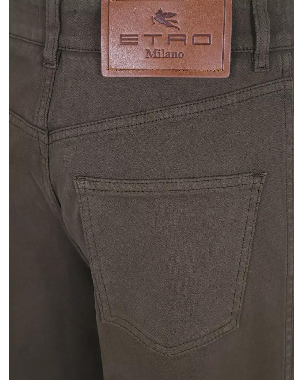 Etro Gray Wide-Leg Jeans