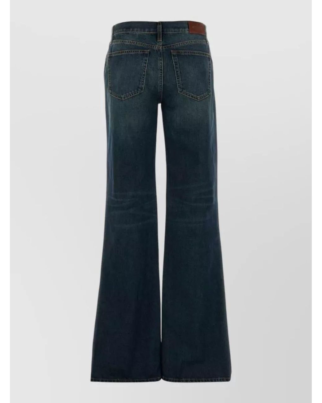 Gucci Blue Denim Flared Trousers