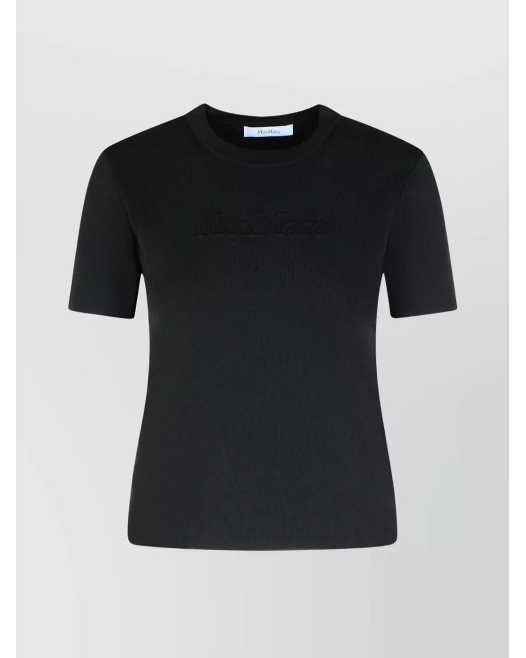 Max Mara Black Viscose Blend T-Shirt