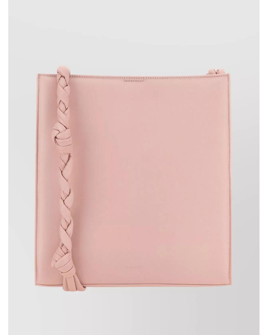 Jil Sander Pink Tangle Leather Shoulder Bag