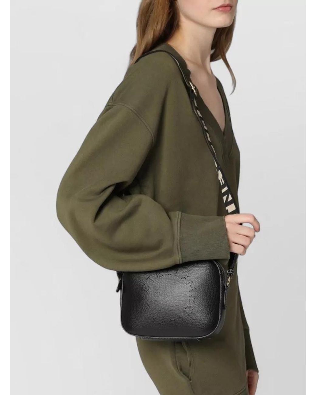 Stella McCartney Black Logo Camera Bag for men