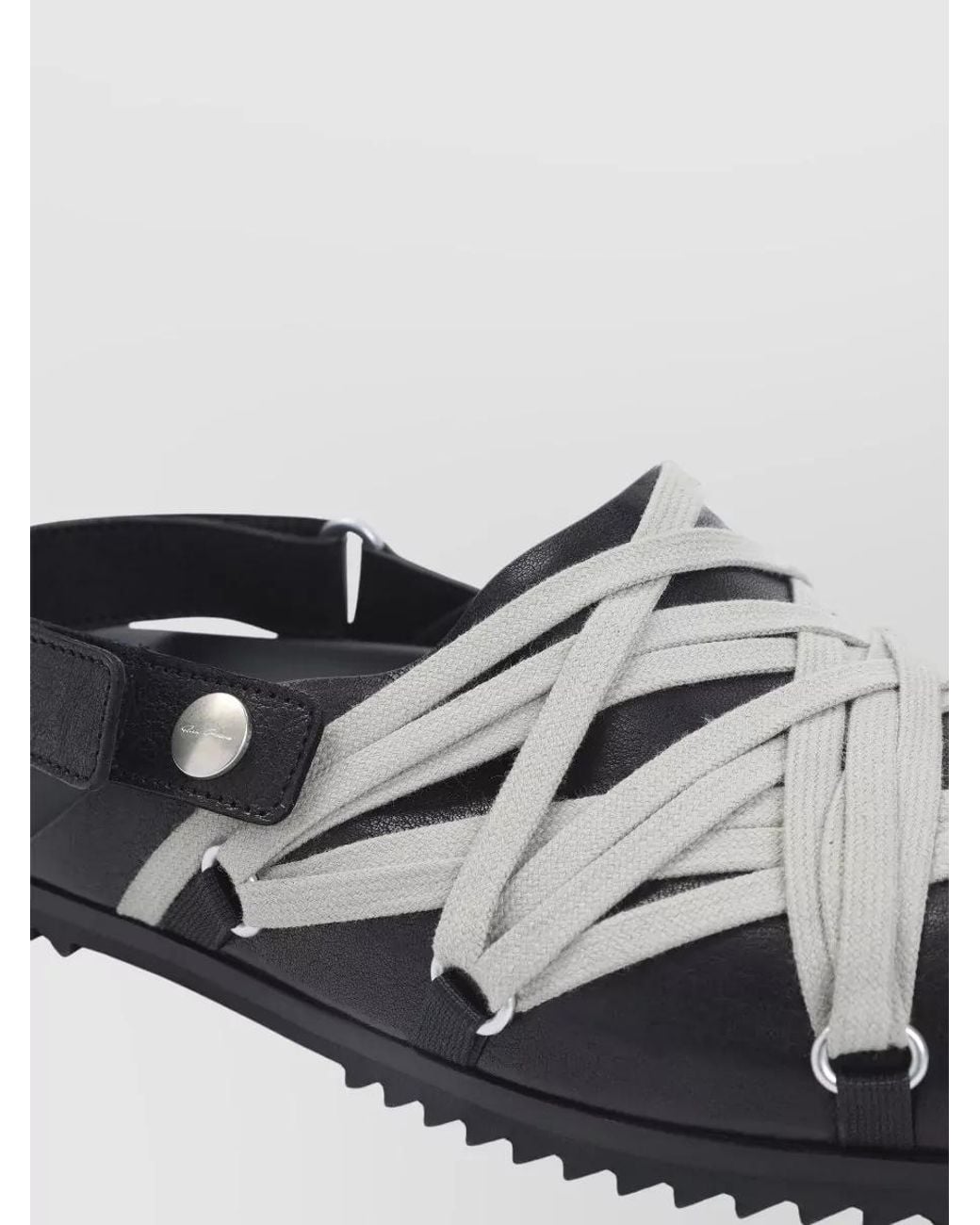 Rick Owens Multicolor Megalace Granola Mule Sandal Flat Lace for men