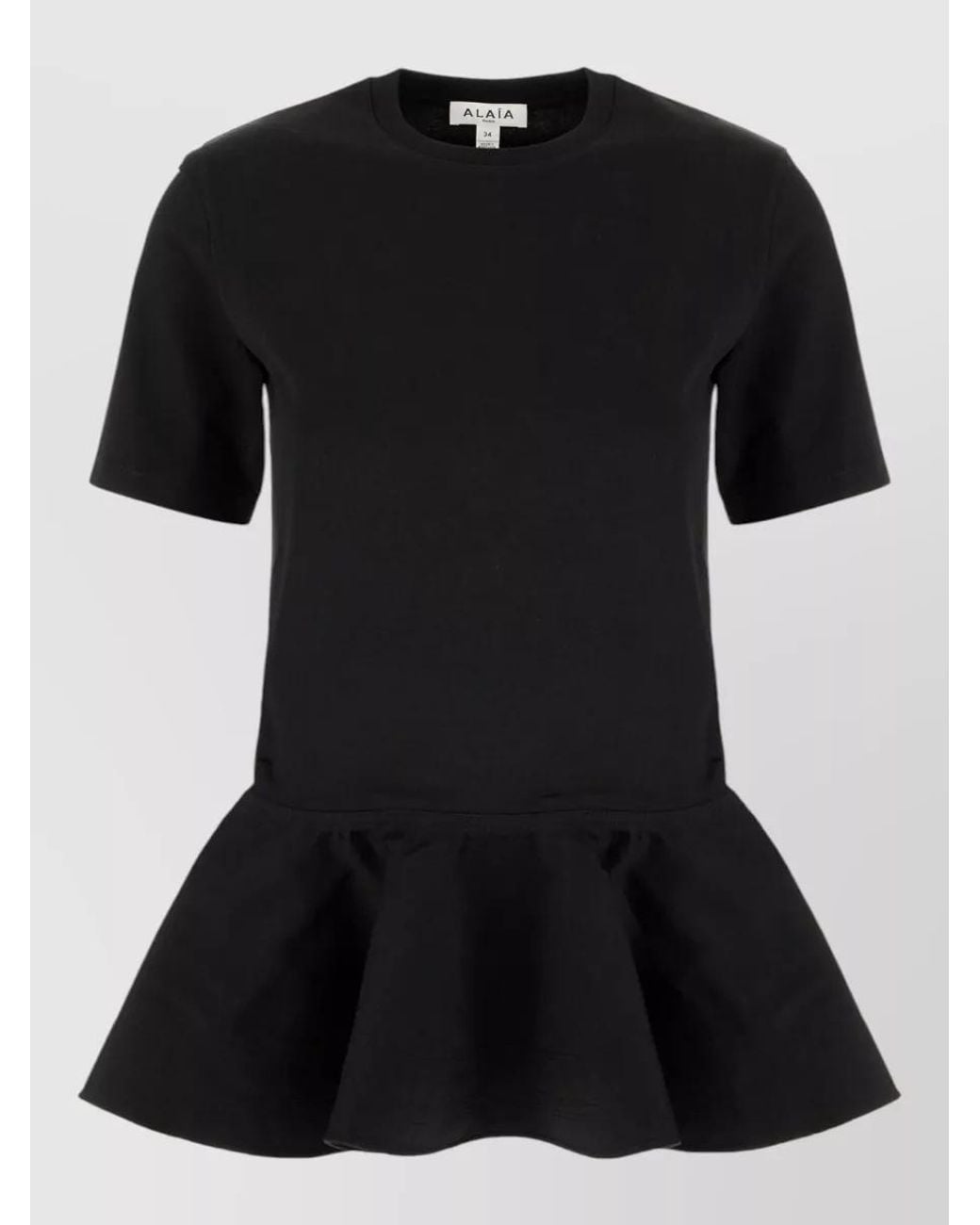 Alaïa Black Cotton Mini Dress