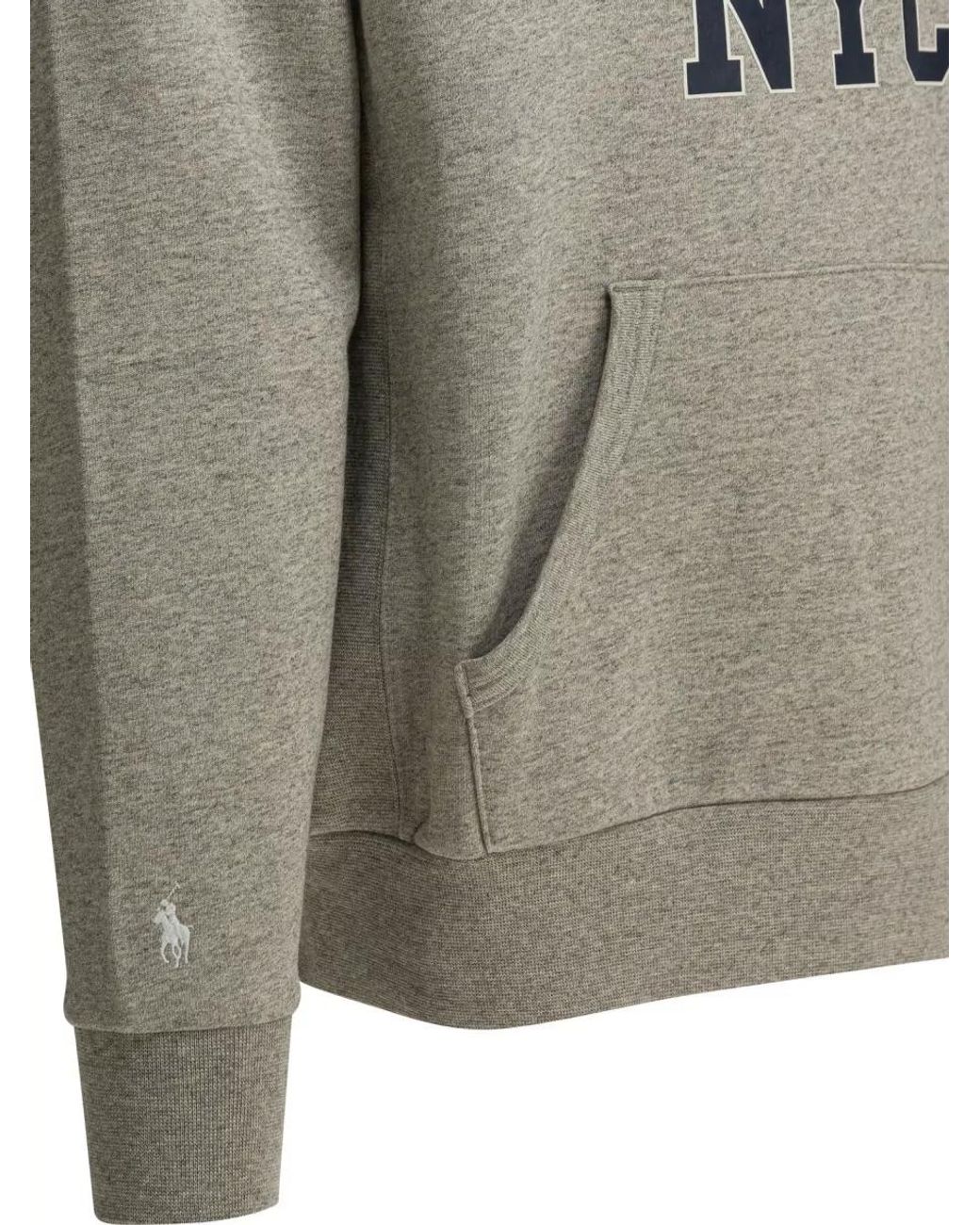 Polo Ralph Lauren Gray Cotton Logo Hoodie for men