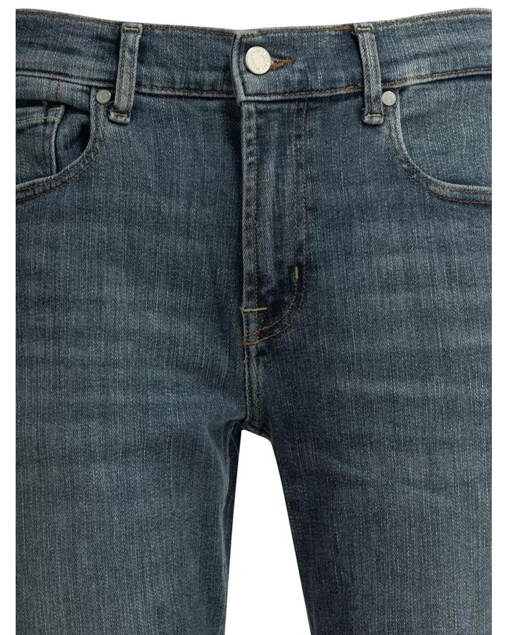 7 For All Mankind Blue Denim Jeans for men